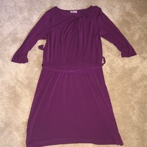 Purple long sleeve dress